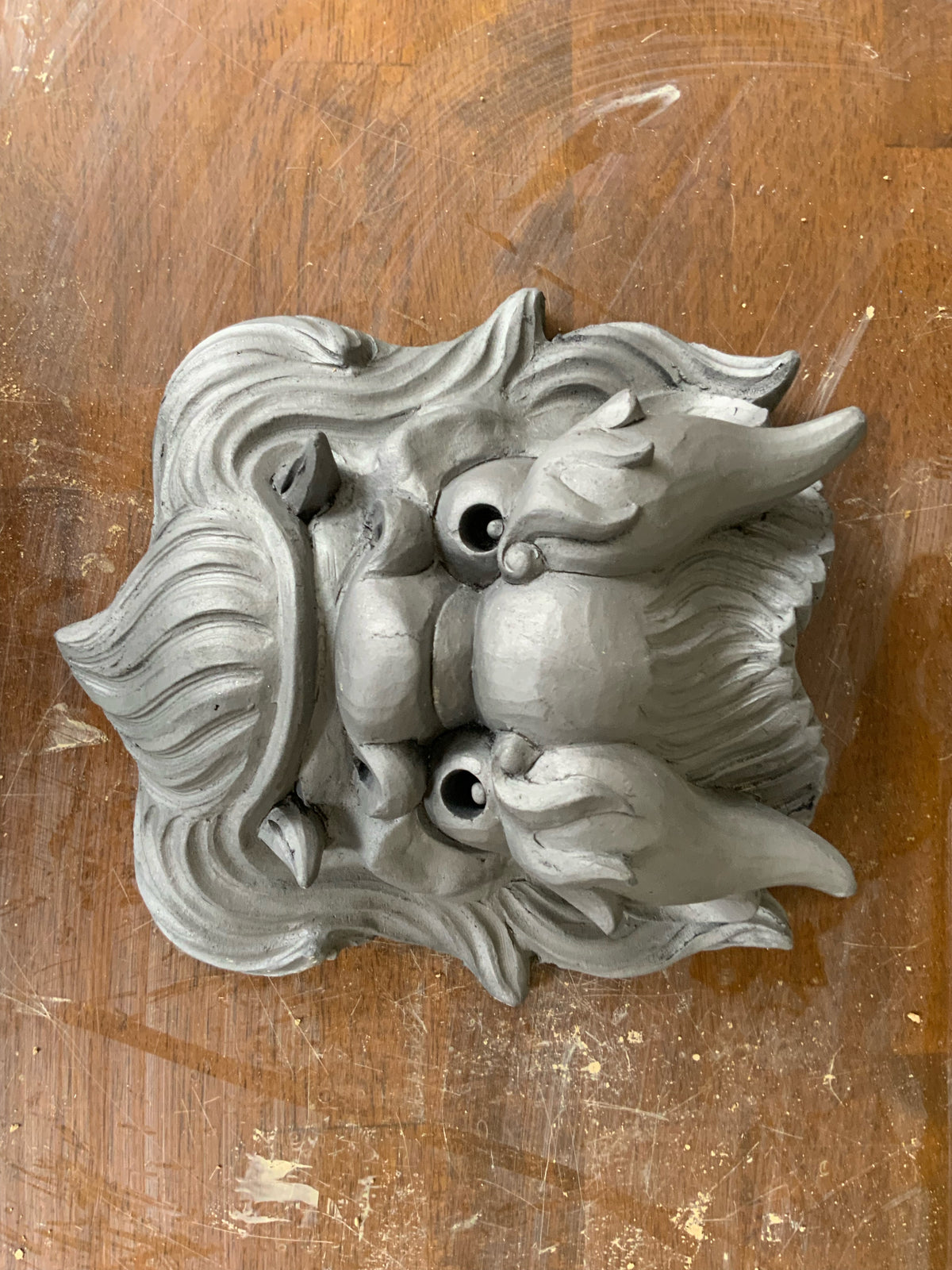 Japanese onigawara roof tile