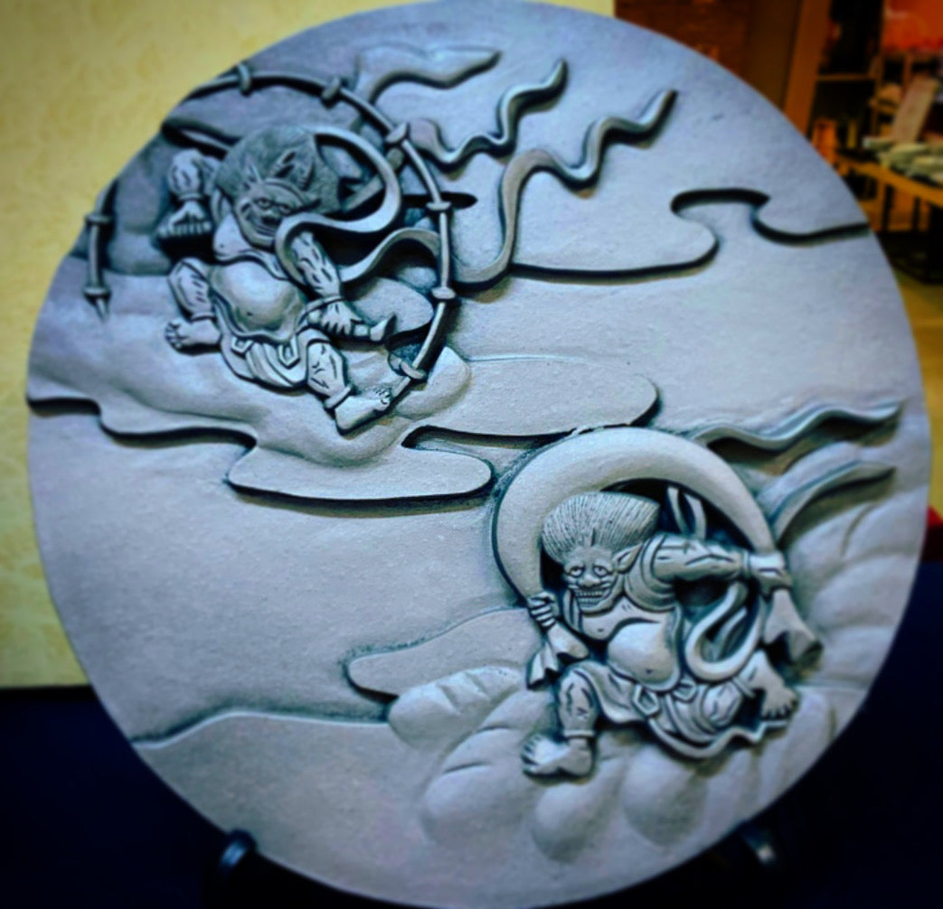 Japanese wind god thunder god