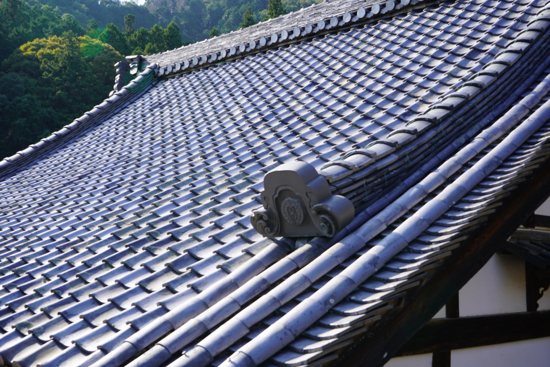 Japanese Temple roof photo