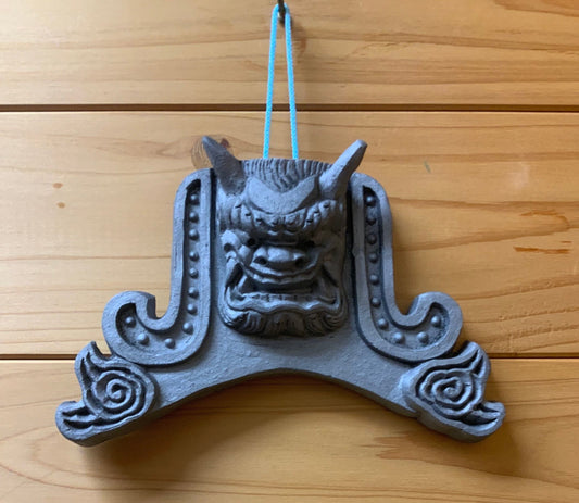 Japanese onigawara roof tile