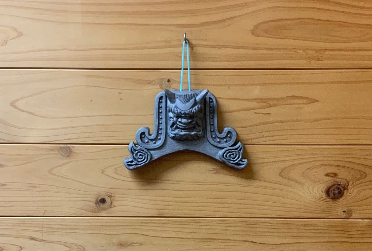 Japanese onigawara roof tile