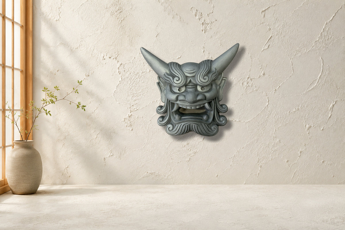Japanese onigawara roof tile
