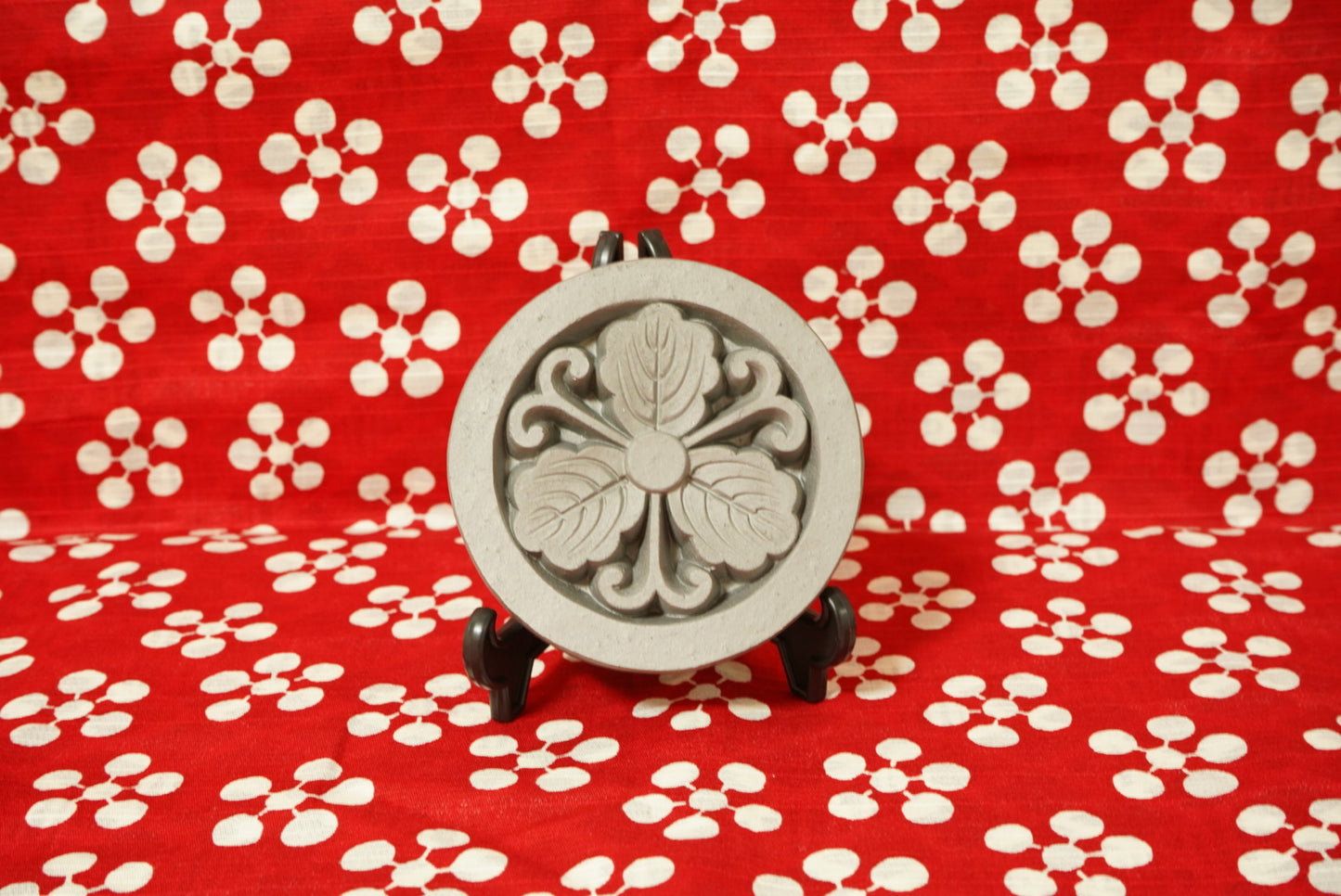 Japanese SAMURAI family crest  ornament tsurugashiwa