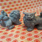 Guardian IBUSHI shisa lion ornament set