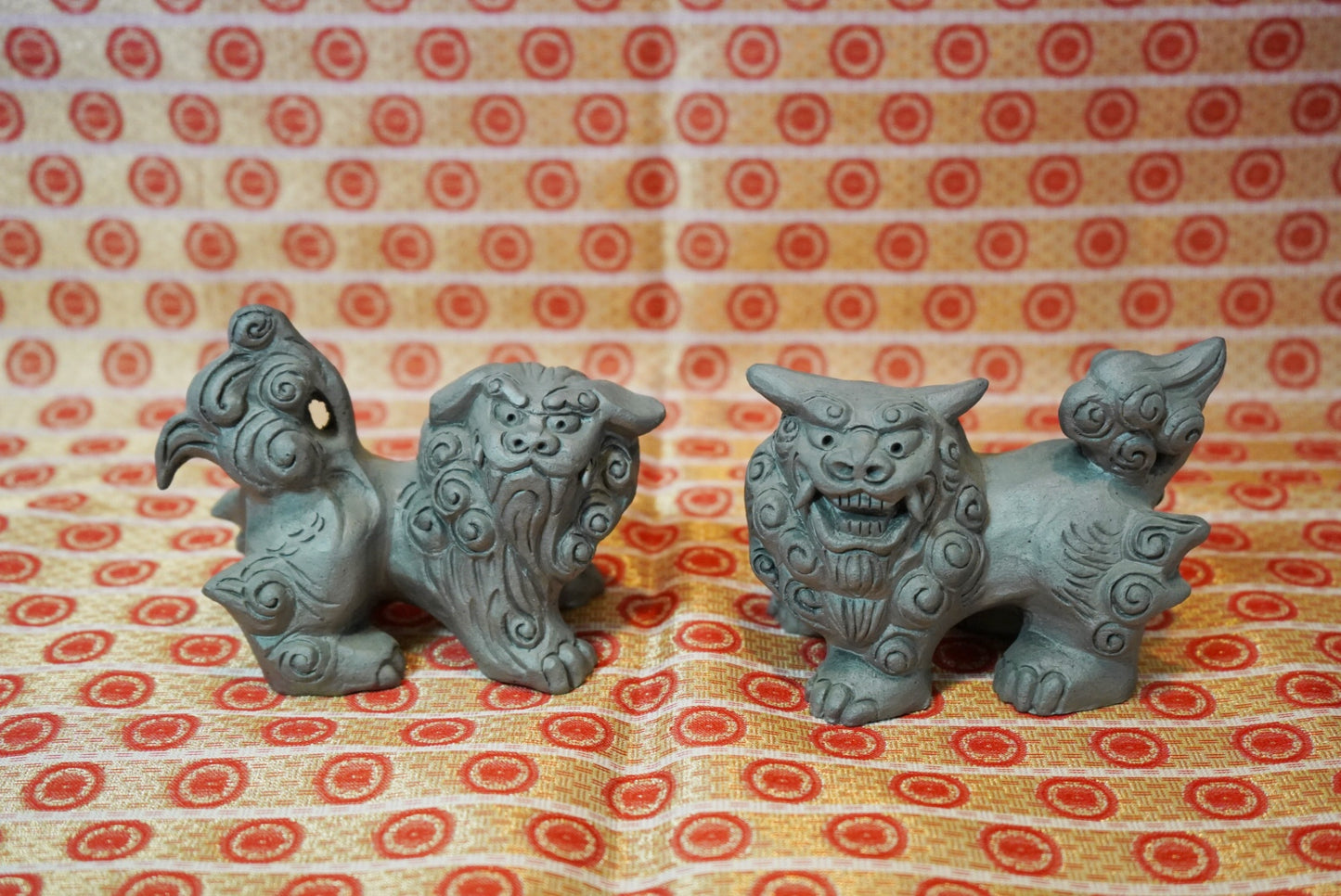 Guardian IBUSHI shisa lion ornament set