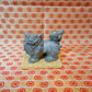 Guardian IBUSHI shisa lion ornament set